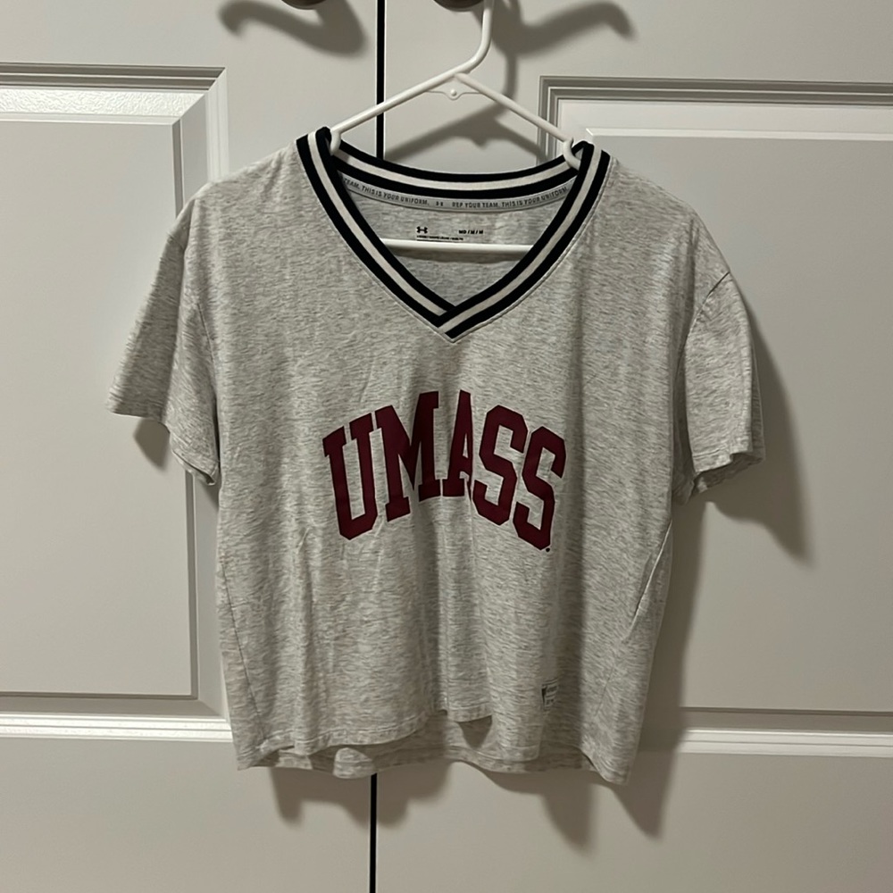 UMASS under armour tshirt